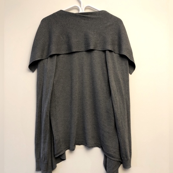 T. Babaton Grey Silk and Cashmere Open Cardigan, Size S - Picture 4 of 13